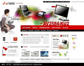 電腦配件技術(shù)服務(wù)網(wǎng)站版面 韓國(guó)商業(yè)模板素材深度解析